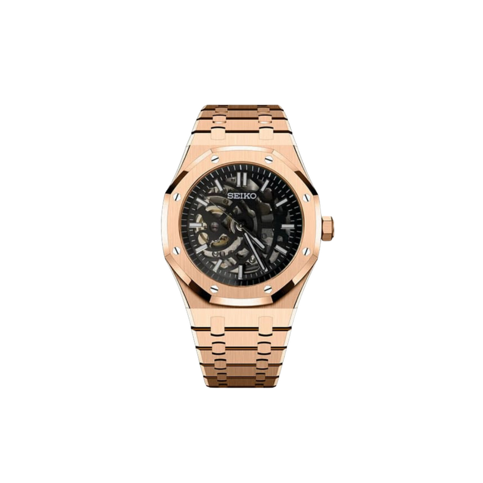 Royal Seikoak Skeleton rosé goud
